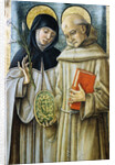 Detail of Saint Bernardino and Saint Catherine of Siena by Carlo Crivelli
