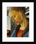Detail of Mary from Madonna of the Eucharist by Botticelli