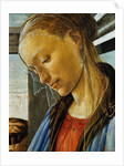 Detail of Mary from Madonna of the Eucharist by Botticelli
