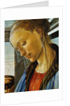 Detail of Mary from Madonna of the Eucharist by Botticelli