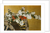 Detail of Flower Carts Edo Period Screen by Anonymous