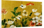 Detail of Poppies Edo Period Screen by Anonymous