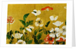 Detail of Poppies Edo Period Screen by Anonymous