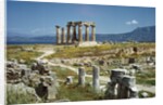 Distant View of the Temple of Apollo at Corinth by Anonymous