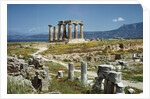 Distant View of the Temple of Apollo at Corinth by Anonymous