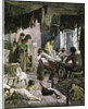 19th-Century Engraving of a New York Sweatshop by Anonymous