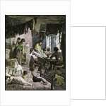 19th-Century Engraving of a New York Sweatshop by Anonymous