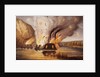 Lithograph Depicting the Destruction of the James River Fleet by Anonymous