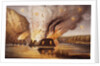 Lithograph Depicting the Destruction of the James River Fleet by Anonymous