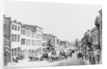 Lithograph Depicting Lower Broadway in the 1830s by Anonymous