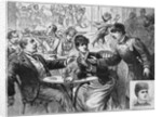 Illustration Depicting Police Captain McNulty's Raid on Mrs. Pohlman's Big Concert Hall, Jersey City, New Jersey by Anonymous