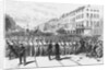 The Attack on the Procession, on Eighth Avenue, Between Twenty-Fourth and Twenty-Fifth Streets Newspaper Illustration by Anonymous