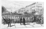 The Attack on the Procession, on Eighth Avenue, Between Twenty-Fourth and Twenty-Fifth Streets Newspaper Illustration by Anonymous