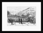 The Attack on the Procession, on Eighth Avenue, Between Twenty-Fourth and Twenty-Fifth Streets Newspaper Illustration by Anonymous