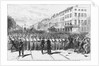 The Attack on the Procession, on Eighth Avenue, Between Twenty-Fourth and Twenty-Fifth Streets Newspaper Illustration by Anonymous