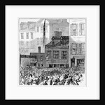 Tammany Riots Outside Hibernian Hall Newspaper Illustration by Anonymous