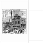 Tammany Riots Outside Hibernian Hall Newspaper Illustration by Anonymous