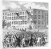 Orange Head-Quarters, Corner Twenty-Ninth Street and Eighth Avenue Newspaper Illustration of Riot by Anonymous
