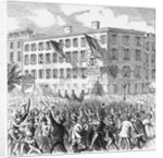 Orange Head-Quarters, Corner Twenty-Ninth Street and Eighth Avenue Newspaper Illustration of Riot by Anonymous