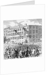 Orange Head-Quarters, Corner Twenty-Ninth Street and Eighth Avenue Newspaper Illustration of Riot by Anonymous