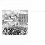 Orange Head-Quarters, Corner Twenty-Ninth Street and Eighth Avenue Newspaper Illustration of Riot by Anonymous