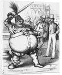 J.F. as Falstaff Newspaper Illustration by Thomas Nast