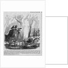 Illustration of Men Surveying Swamp by Anonymous