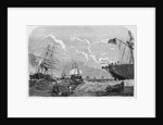 Laying the Cable in Mid Ocean Illustration by Anonymous