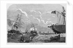 Laying the Cable in Mid Ocean Illustration by Anonymous