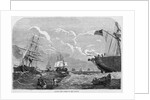 Laying the Cable in Mid Ocean Illustration by Anonymous
