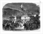 Mob Burning a Hospital by Anonymous