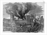 The Great Fire in Chicago, Illinois Illustration by Anonymous