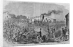 Scene of the Bergen Tunnel riot on the New York and Erie Railroad by Anonymous