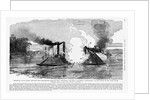 Civil War Naval Battle by Anonymous