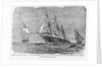 Print of the Sinking of the Alabama by Anonymous