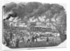 19th-Century Print of Great Fire in San Francisco by Anonymous