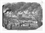 19th-Century Print of Great Fire in San Francisco by Anonymous