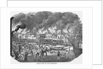 19th-Century Print of Great Fire in San Francisco by Anonymous