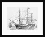 An American Line-of-Battle Ship by Anonymous
