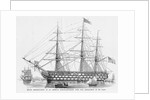 An American Line-of-Battle Ship by Anonymous