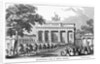 Troops at Brandenburg Gate by Anonymous