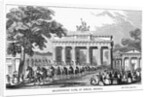 Troops at Brandenburg Gate by Anonymous
