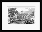 Troops at Brandenburg Gate by Anonymous