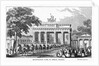 Troops at Brandenburg Gate by Anonymous