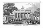 Troops at Brandenburg Gate by Anonymous