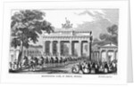 Troops at Brandenburg Gate by Anonymous