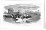 Sportsmen Fishing from Boat by Anonymous