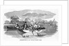 Sportsmen Fishing from Boat by Anonymous