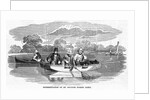 Sportsmen Fishing from Boat by Anonymous