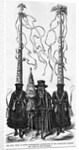 The Holy Week at Quito - Burgomaster Accompanied by Two Cucuruchus Holding the Cords of the Standard by Anonymous